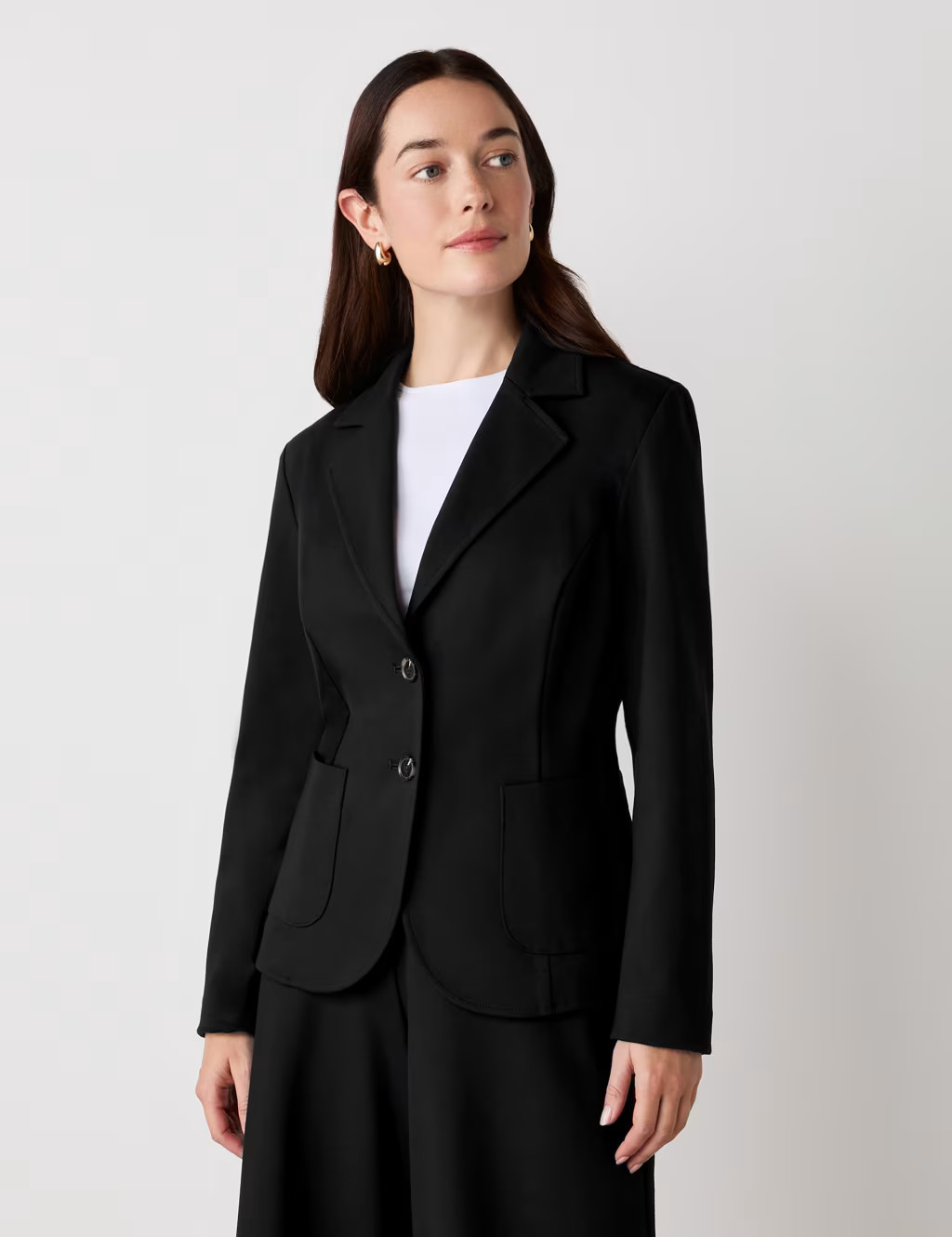 Ponte Jersey Single Breasted Blazer | Marks & Spencer (UK)