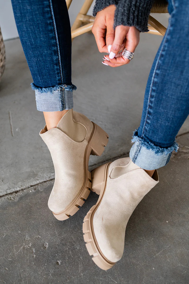 Pioneer Booties - Beige: FINAL SALE | Mindy Mae's Market