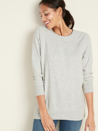 Boyfriend French Terry Tunic Sweatshirt for Women | Old Navy (US)