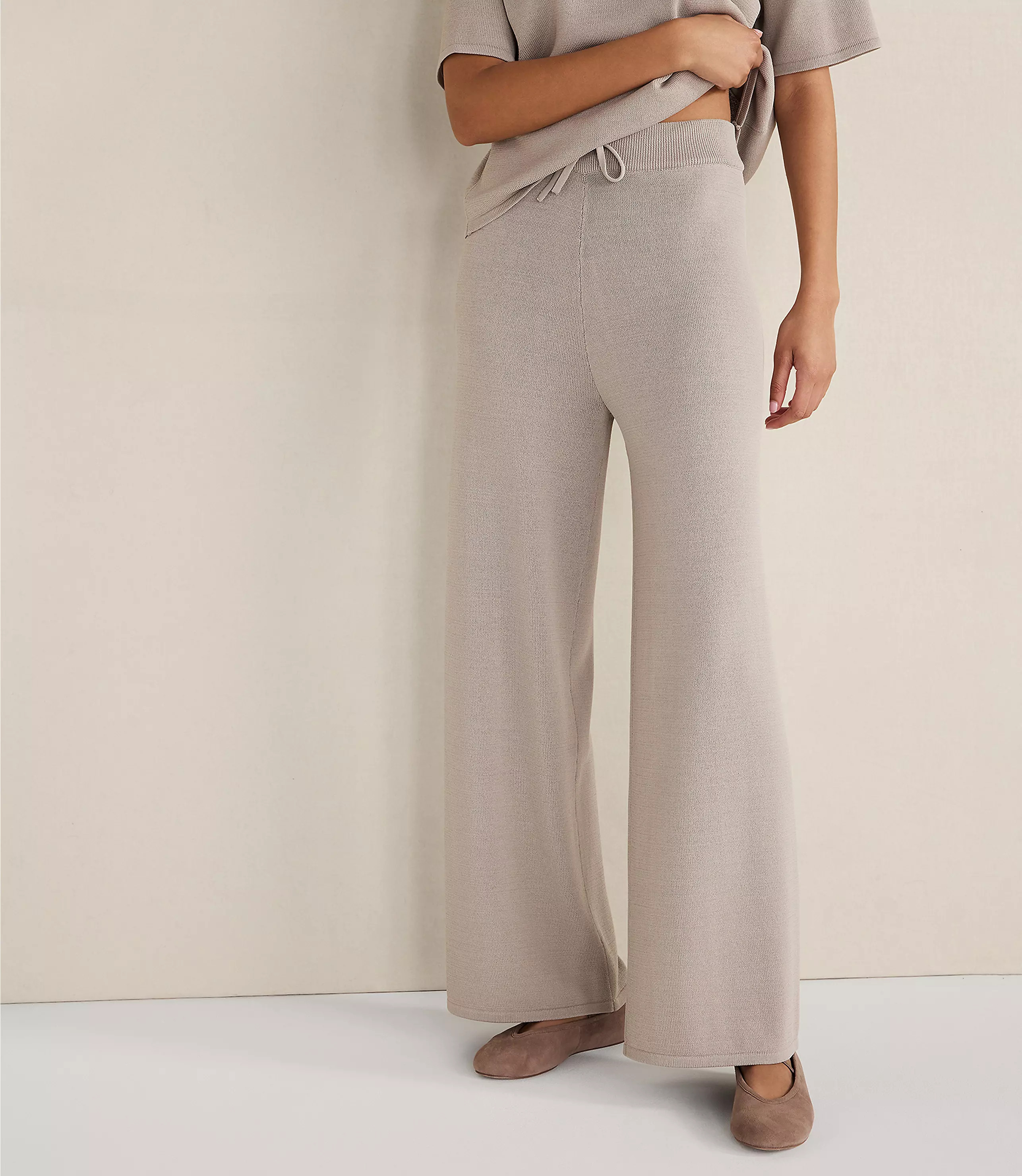 Haven Well Within Viscose Blend Wide Leg Pants | LOFT