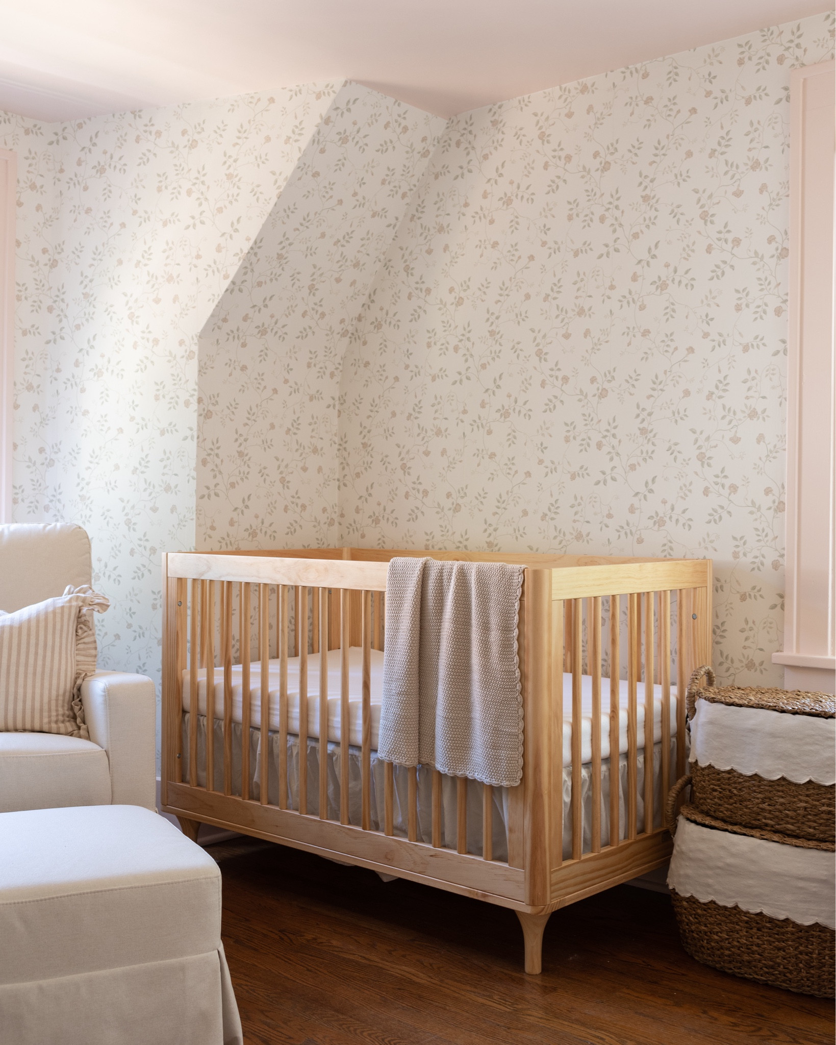 Baby girls nursery is coming along now that we have her crib set up 🤍 

#LTKBaby #LTKBump #LTKHome