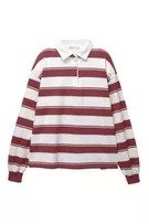 Long sleeve polo collar T-shirt | PULL and BEAR UK