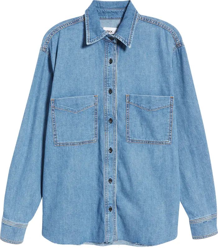 ASKK NY Oversize Denim Button-Up Shirt | Nordstrom | Nordstrom