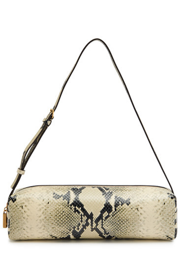 Kye python-effect leather shoulder bag | Harvey Nichols