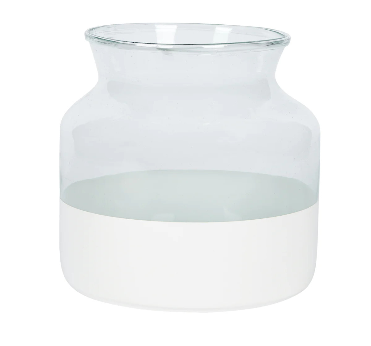 White Colorblock Flower Vase | etúHOME
