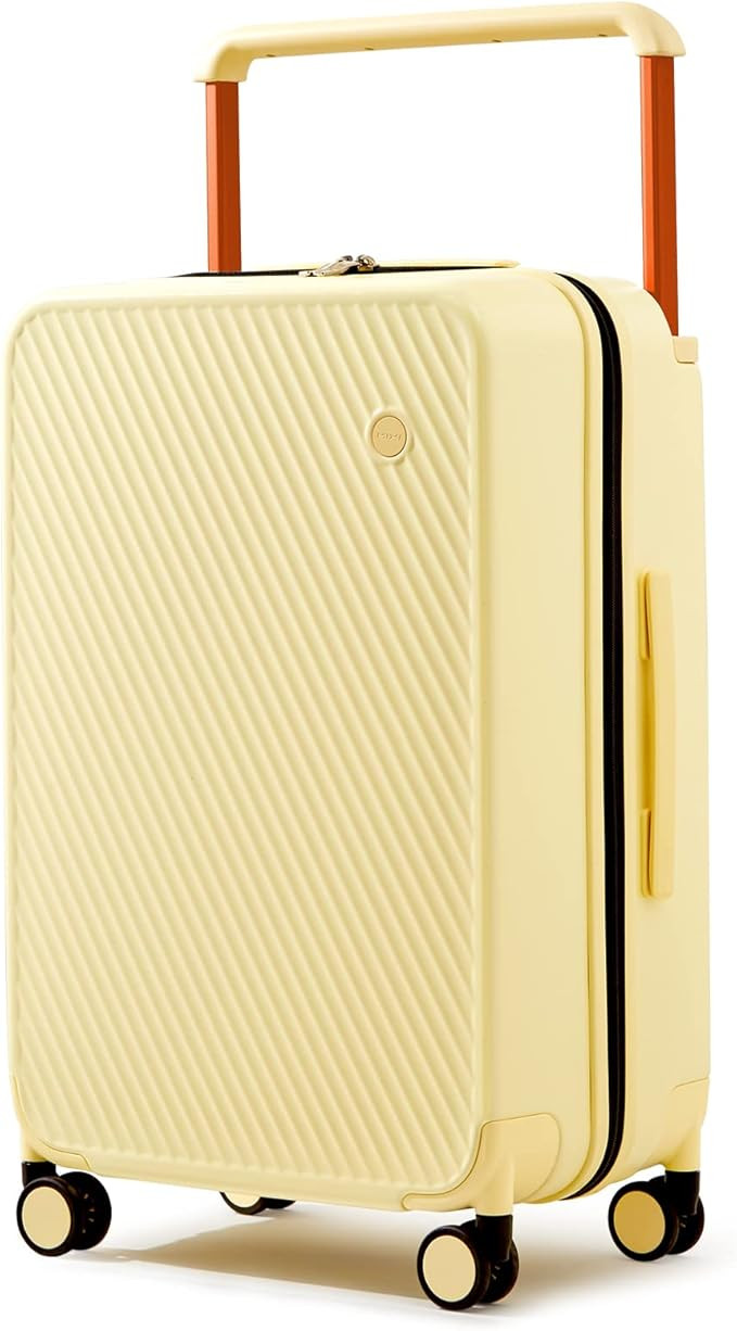 mixi Carry On Luggage Airline Approved 20'' Lightweight Luggage Wide Handle PC Hardshell Suitcase... | Amazon (US)