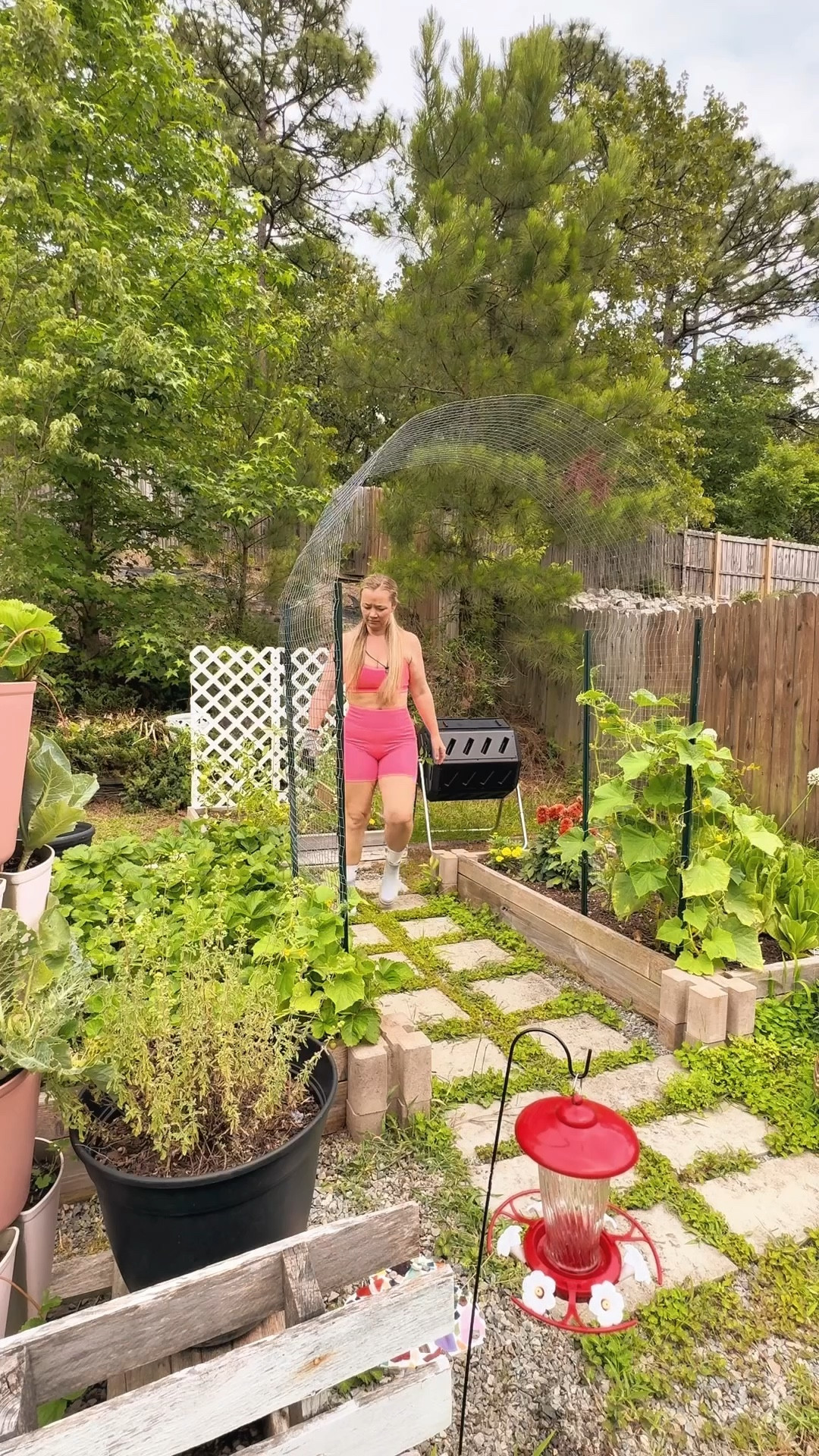 A place for those kitchen scraps to be used in your home garden! The best compost turner I’ve seen 🌱 #compost #garden #gardening 

#LTKSummerEdit #LTKSeasonal #LTKHome