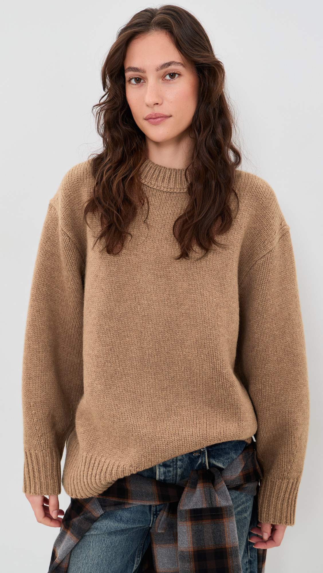 Jo Oversized Regenerative Wool Sweater - Heathered Chanterelle | Shopbop