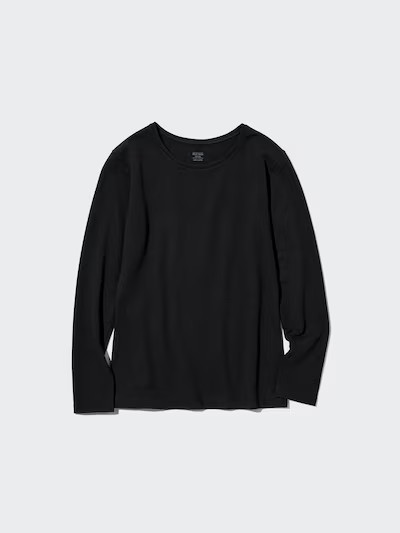 HEATTECH Extra Warm Cotton Crew Neck T-Shirt | UNIQLO (UK)