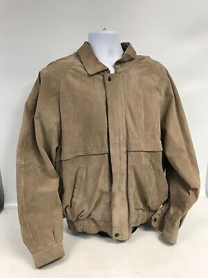 John Ashford Men's Suede Pig Leather Jacket Brown Large  | eBay | eBay US