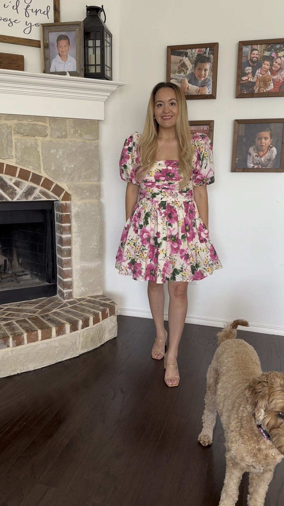 Gimme all the bright florals! In love with this mini poplin puff sleeve dress! Wearing a medium. 

#LTKFindsUnder100 #LTKVideo #LTKStyleTip