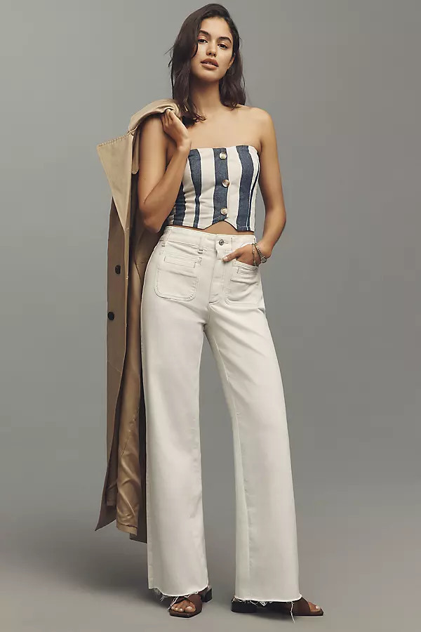 Anessa High-Rise Wide-Leg Jeans | Anthropologie (US)