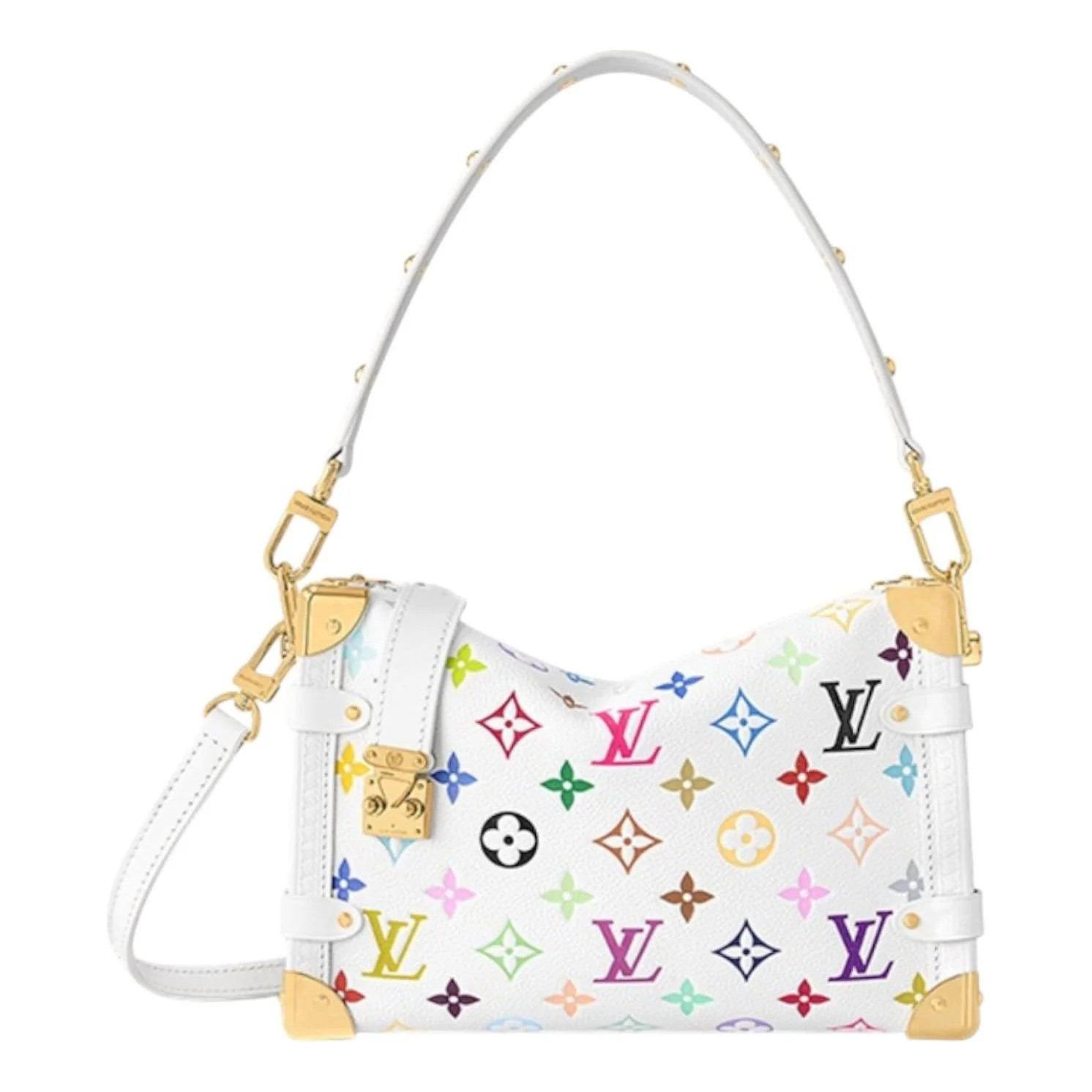 LOUIS VUITTON x Takashi Murakami Side Trunk MM 'White Multicolored' M14046 | KICKS CREW