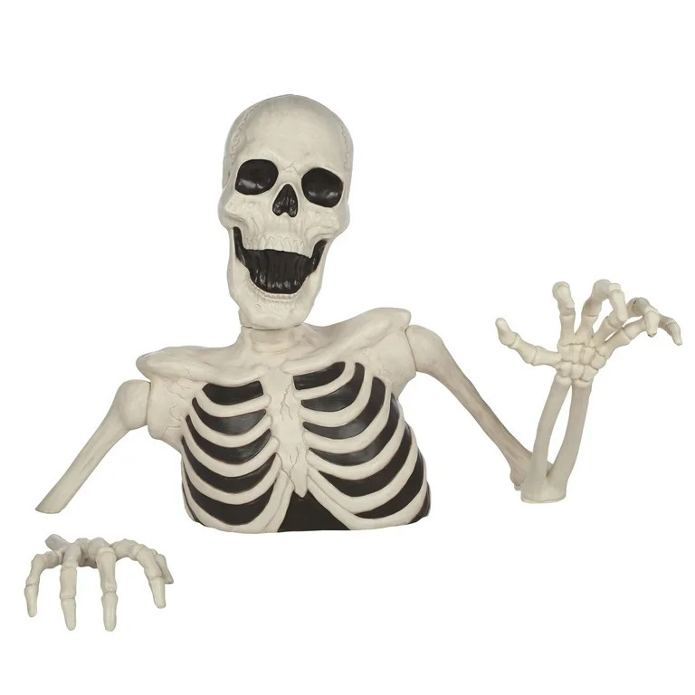 Seasons 35" Halloween Giant Groundbreaker Skeleton Halloween Decoration for Outdoor Lawn Yard and... | Walmart (US)