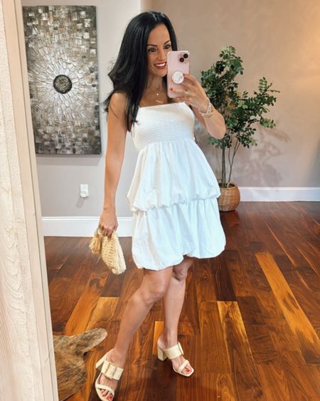 Target bubble dress comes in three colors and only $35! It is the cutest
White dress

#LTKParties #LTKFindsUnder50 #LTKStyleTip