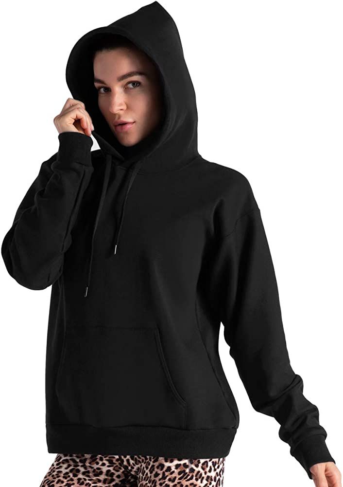 Women's Basic Pullover Hoodie Loose fit Ultra Soft Fleece hooded Sweatshirt With Pockets | Amazon (US)