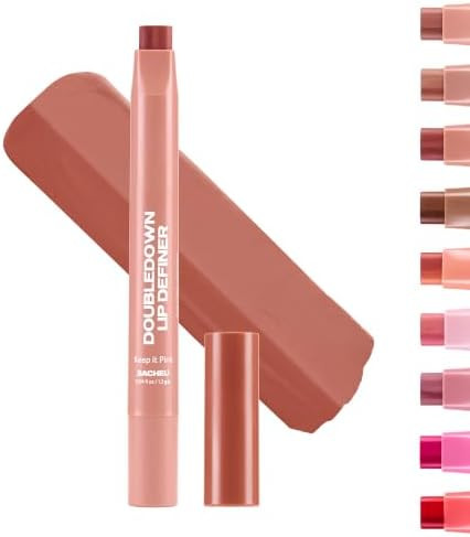 Sacheu DoubleDown Lip Definer, 2-in-1 Liner & Balm, Buildable, Keep it Pink | Amazon (US)