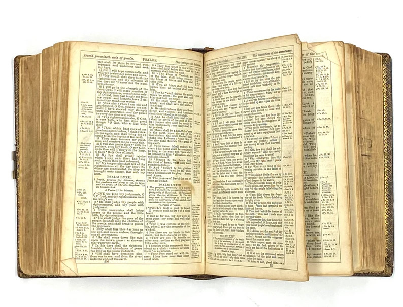 1867 Antique leather KJV Bible. Old & New Testaments tooled | Etsy | Etsy (US)