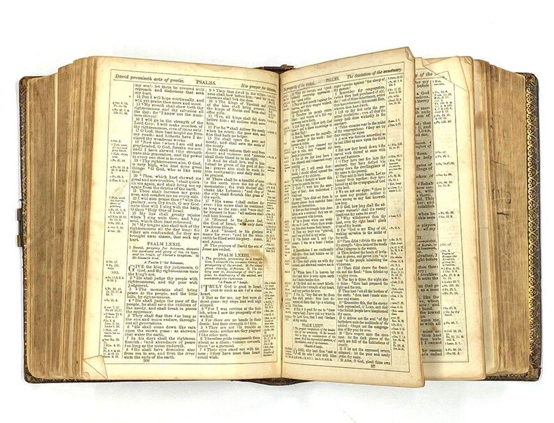 1867 Antique leather KJV Bible. Old & New Testaments tooled | Etsy | Etsy (US)
