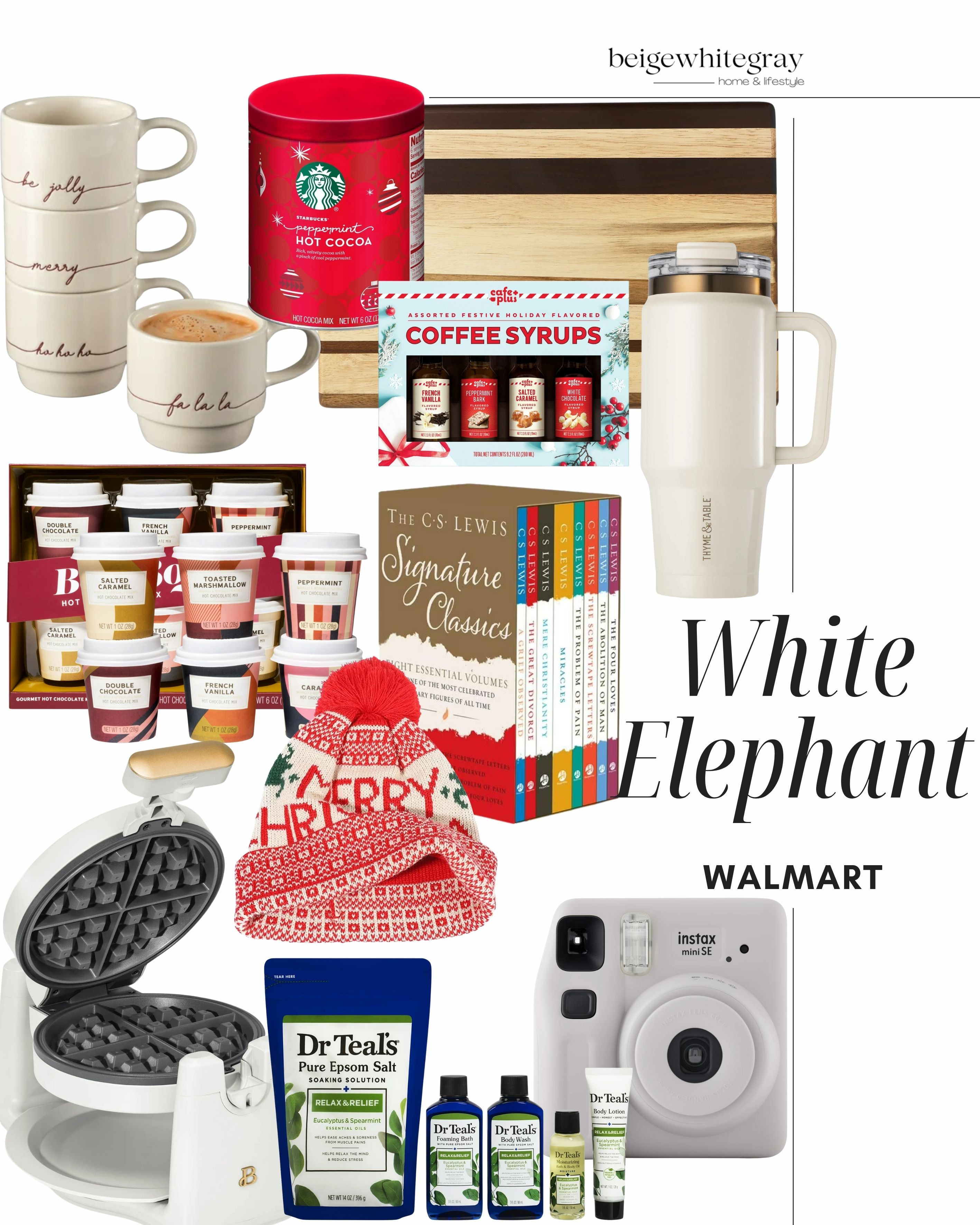 White Elephant Gift Ideas from Walmart!

Walmart Home / Walmart Holiday / Walmart Gifts / Cheese Boards & Knives / Wine & Decanter Sets / Festive Wine Glasses / Cocktail Shakers / Scented Candles / Decorative Coasters / Monogrammed Napkins / Charcuterie Board Sets / Coffee Table Books / Cozy Throw Blankets / Gourmet Olive Oils / Herb Growing Kits / Handcrafted Mugs / Luxury Hand Soaps / Small Batch Jams / Wooden Salad Bowls / Cocktail Recipe Books / Artisan Chocolates / Glass Storage Jars / Bar Tool Sets / Festive Candle Holders / Linen Table Runners / Personalized Cutting Boards / Tea Sampler Sets 

 

#LTKGiftGuide #LTKHoliday #LTKHome
