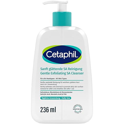 Cetaphil Sanft Glättende SA Reinigung für Gesicht und Körper, Bei trockener, Rauer, Unebener, ... | Amazon (DE)