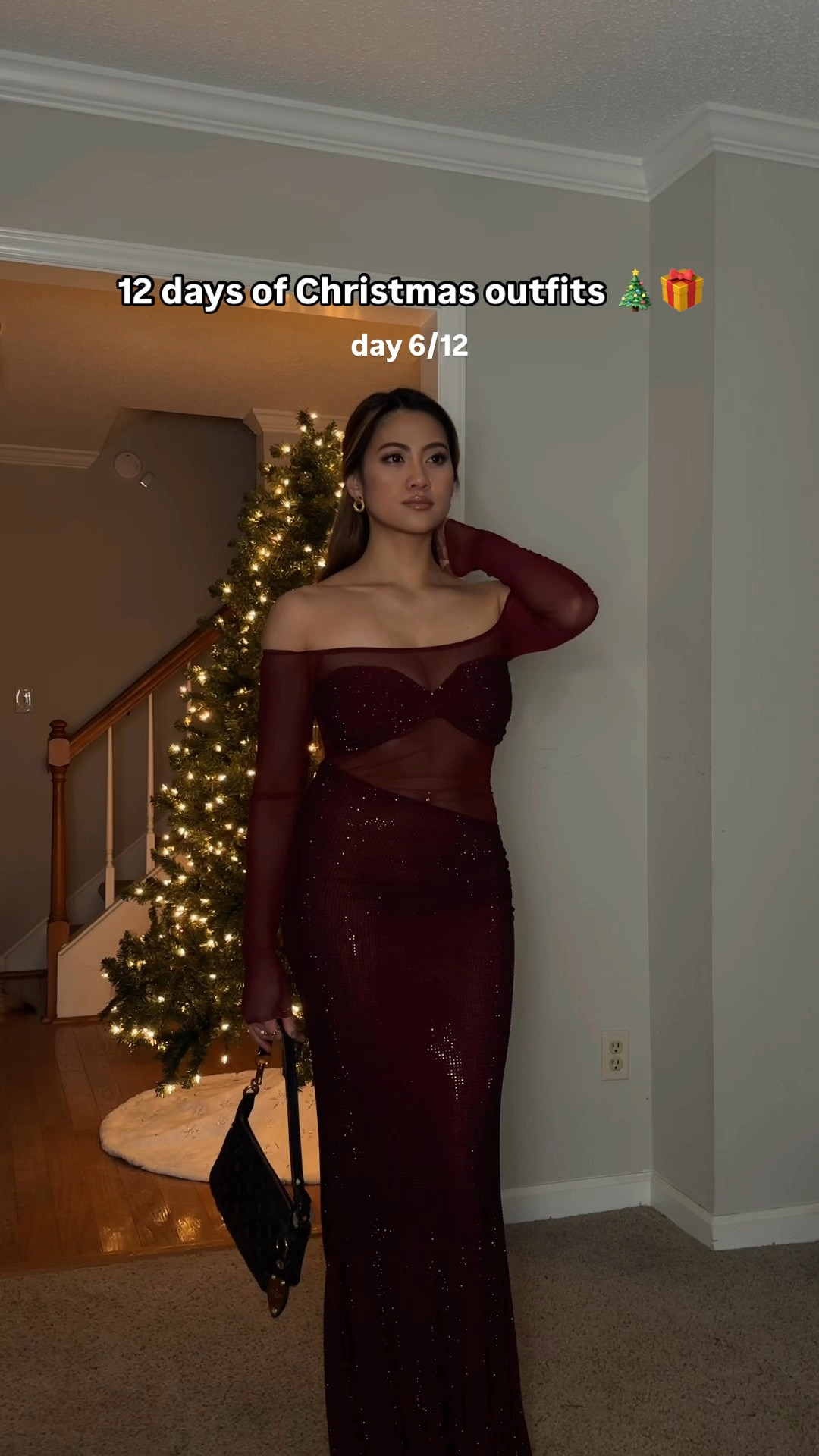 Sparkly mesh burgundy dress - Meshki (“Nash” size small, this dress is also very hard to get on/off since there is no zipper but it’s soo cute it’s worth the struggle. Slightly stretchy but very fitted.

Holiday outfit, festive outfit, Christmas outfit

#LTKSeasonal #LTKStyleTip #LTKHoliday

#LTKSeasonal #LTKHoliday #LTKStyleTip