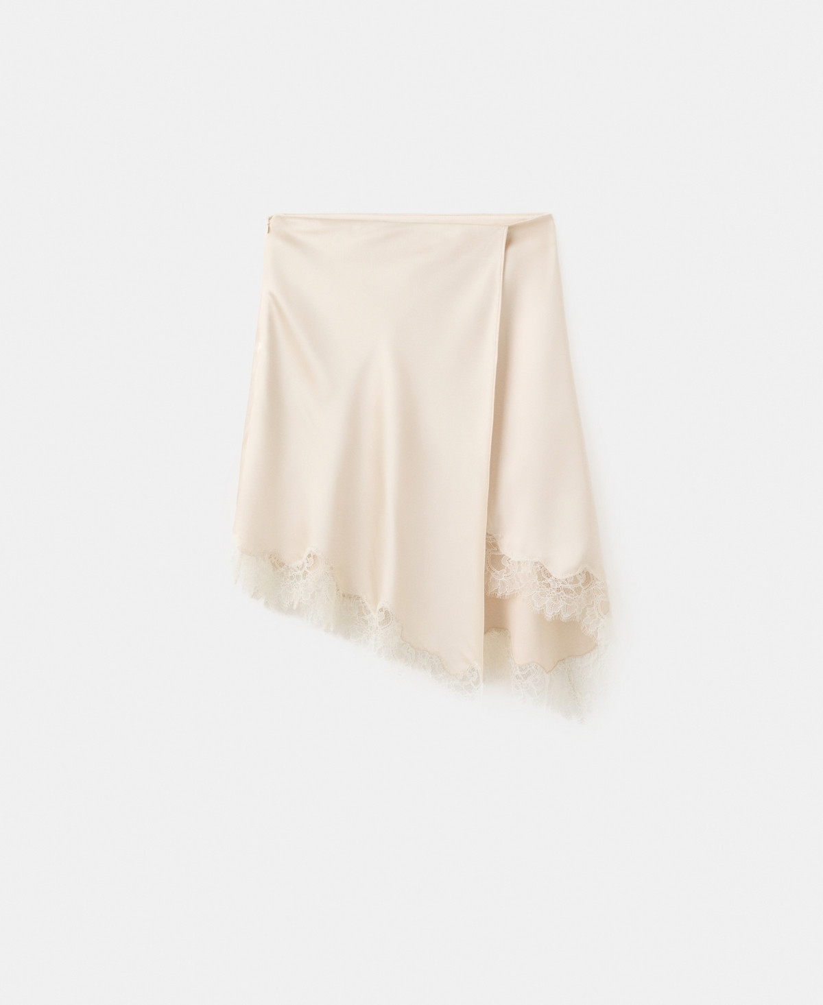 Mango Women's Lingerie Wrap Slit Skirt - Beige | Macy's
