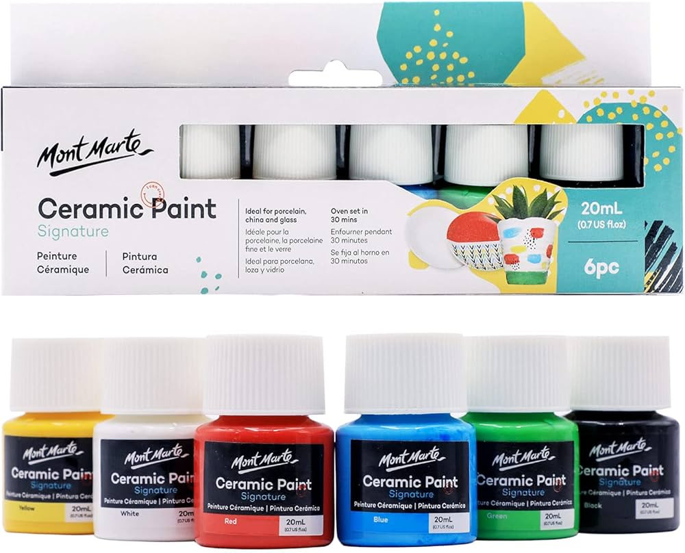Mont Marte Ceramic Liquid Paint 6pce x 20ml | Amazon (US)