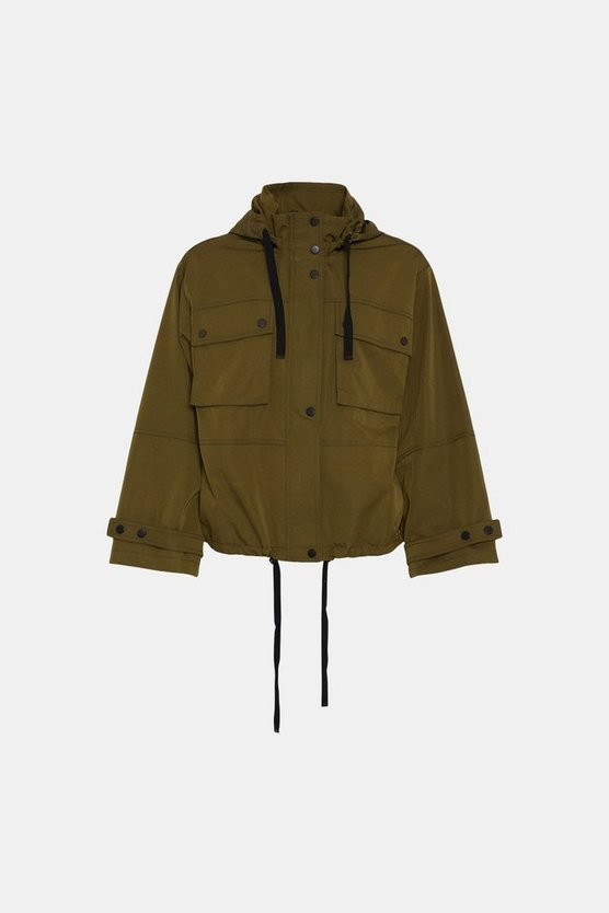 Technical Utility Pocket Hooded Jacket | Warehouse UK & IE