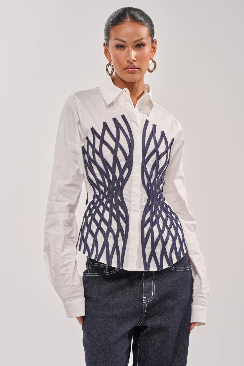 ON A NEW LEVEL POPLIN BUTTONDOWN | AKIRA
