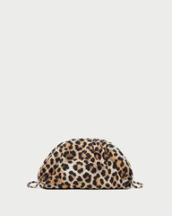 Bailey Leopard Jersey Dome Clutch | Loeffler Randall