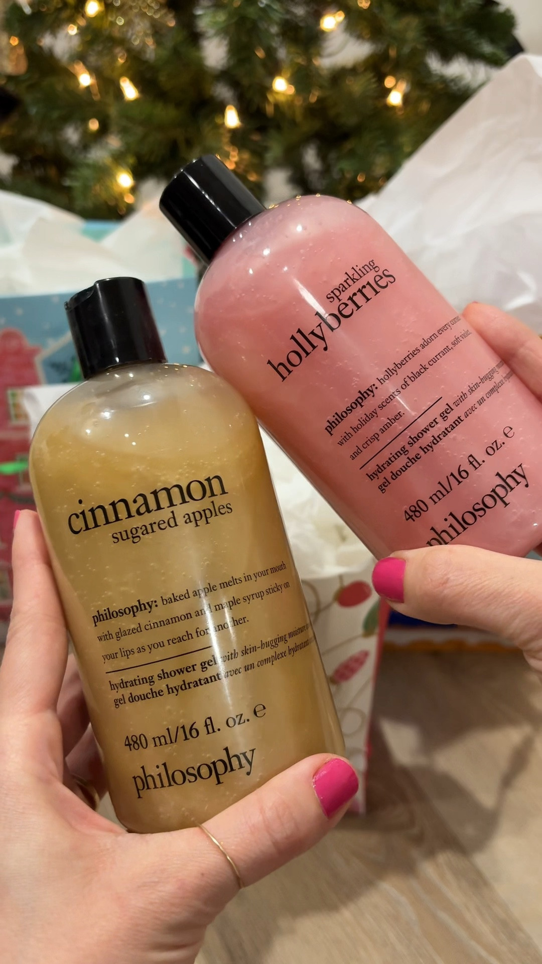 If you love holiday scents, these two from Philosophy are perfection.
Cinnamon Sugared Apples = warm + cozy.
Sparkling Holly Berries = bright + festive.
Both are such cute gift ideas and look so pretty in your shower for the season. ✨🎄

#LTKSeasonal #LTKHoliday #LTKGiftGuide
