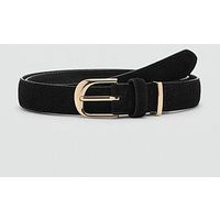 Mango Black Belt, Black, Size Xl, Women | Very (UK)