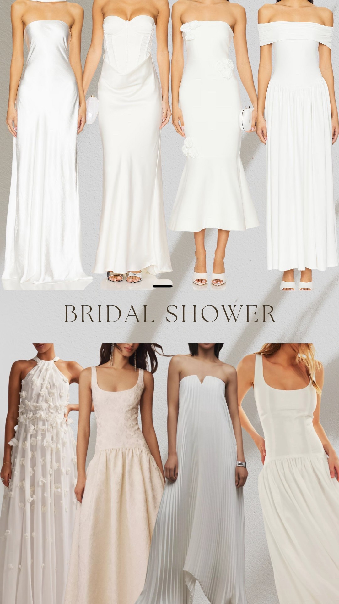 Dresses for your bridal shower🤍

#LTKWedding #LTKBeauty #LTKStyleTip