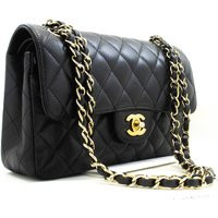 Womens Preloved Classic Flap Bag Medium Wo - Black Shoulder Bags - One Size | NastyGal UK