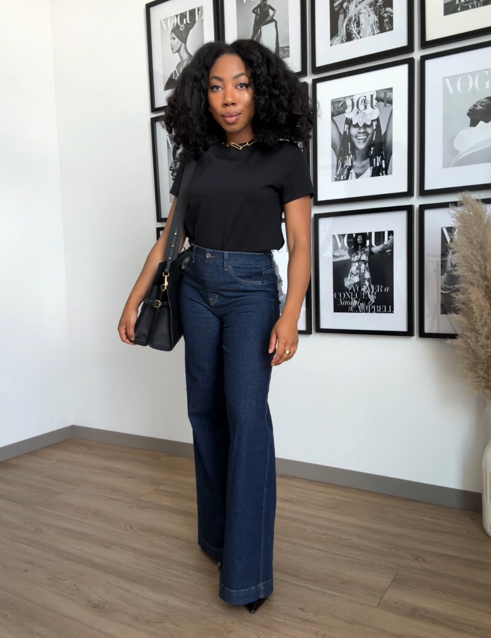 Spanx Denim pants and top 

#LTKworkwear