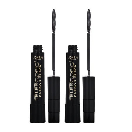 (2 pack) L Oreal Paris Telescopic Washable Mascara Carbon Black 0.27 fl oz | Walmart (US)
