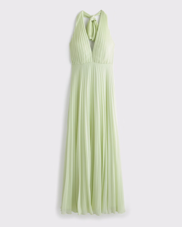 The A&F Giselle Halter Maxi Dress | Abercrombie & Fitch (UK)