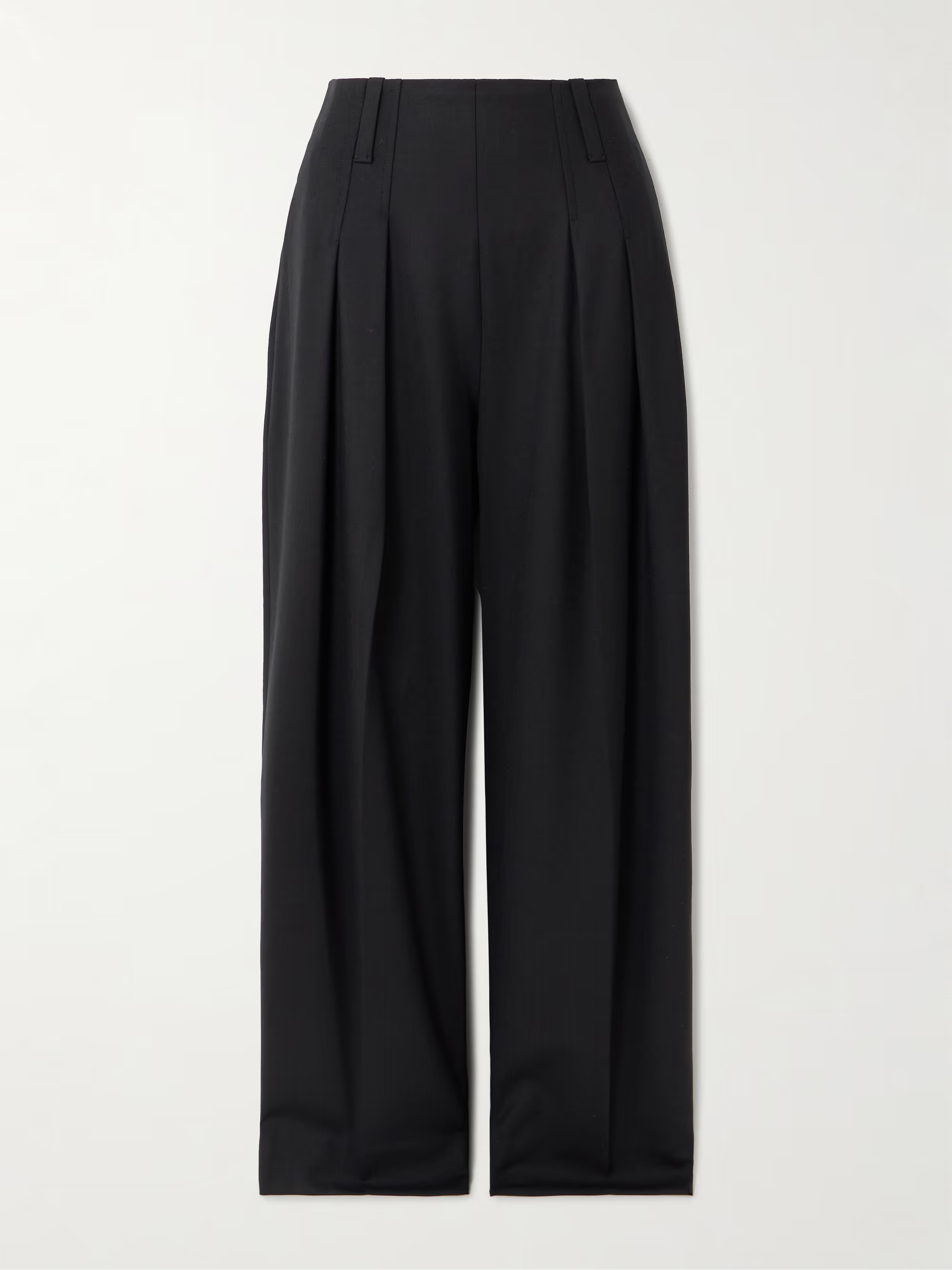 Cinch pleated twill wide-leg pants | NET-A-PORTER (US)