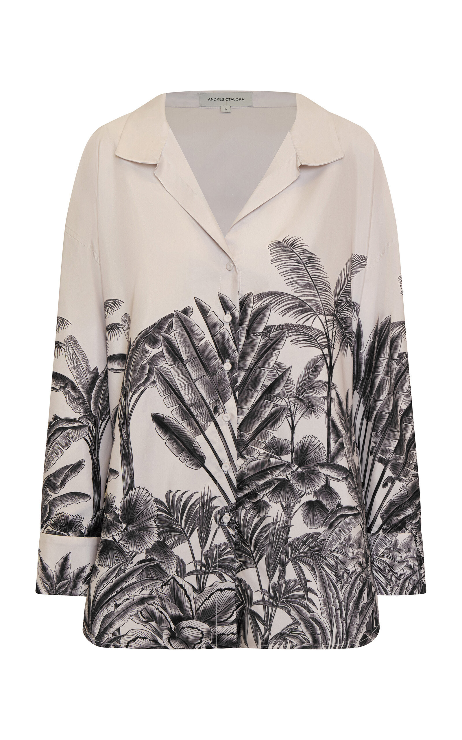 Andres Otalora - Un Tej Oversized Printed Linen Shirt - Print - US 2 - Moda Operandi | Moda Operandi (Global)