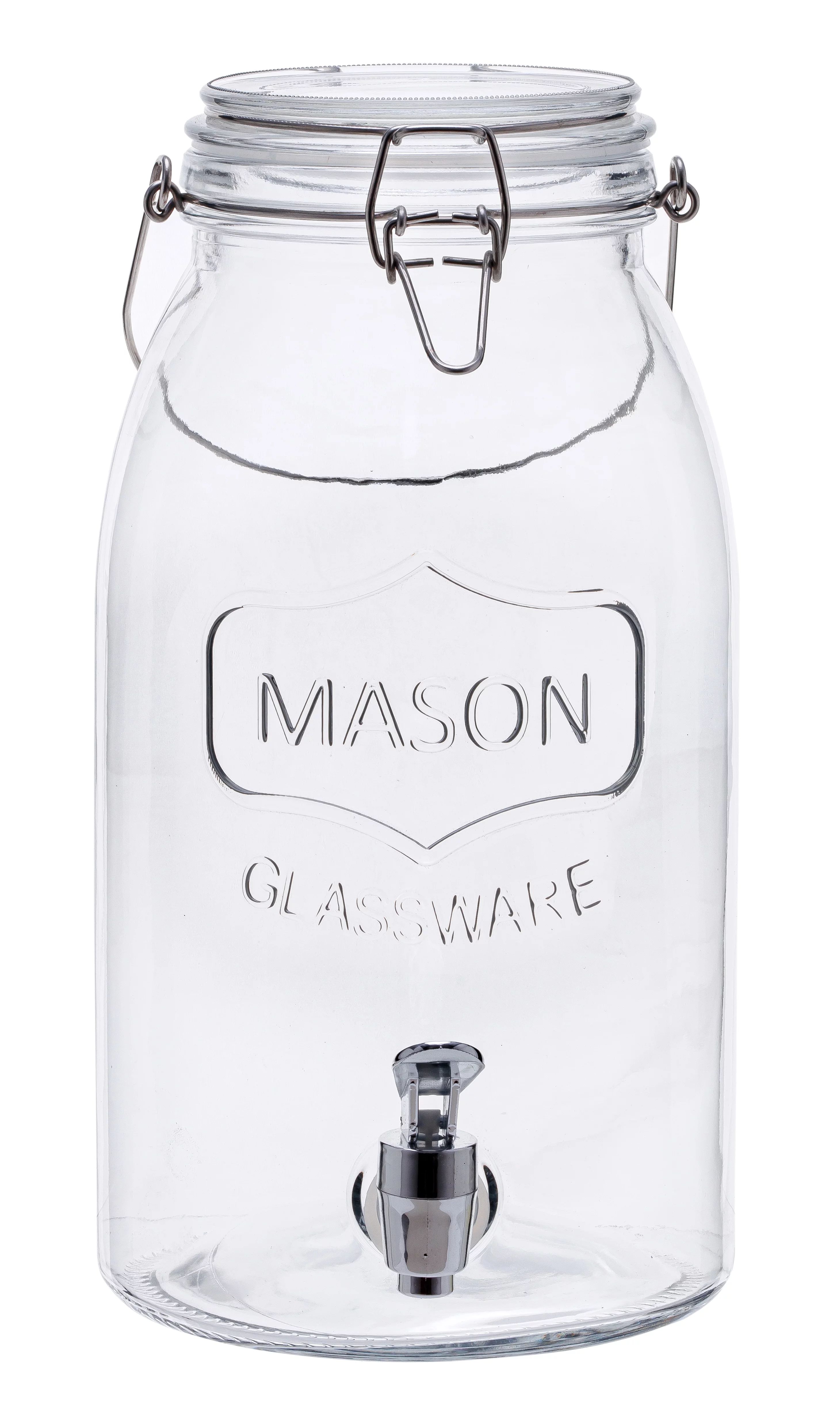 Mainstays Clear Glass Mason Sun Tea Beverage Dispenser Jar | Walmart (US)