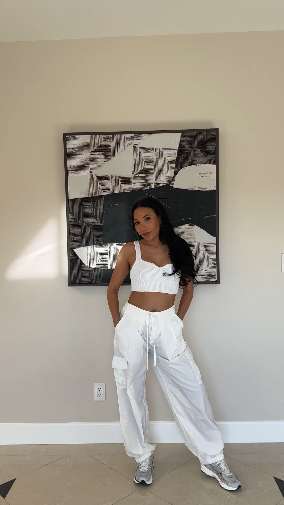 Love these parachute white cargos! They’re lightweight and perfect for the spring and summer 

#LTKfindsunder100 #LTKVideo #LTKstyletip