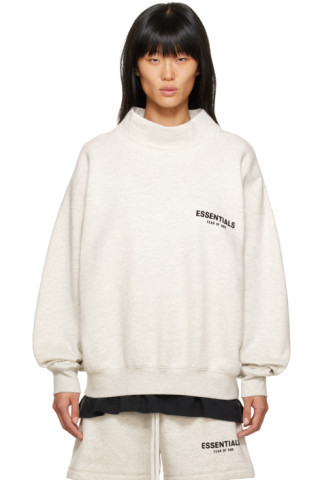 Essentials
                 
                Off-White Mock Neck Sweatshirt
                
    ... | SSENSE