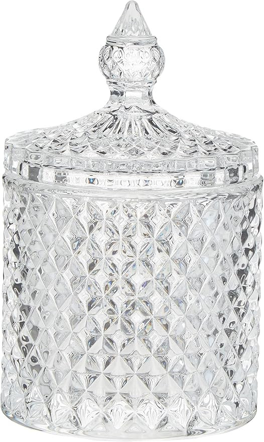 RockTrend Home Decorative Butterfly Candy Jar Candy Dish Candy Buffet Storage Container Clear Cry... | Amazon (US)