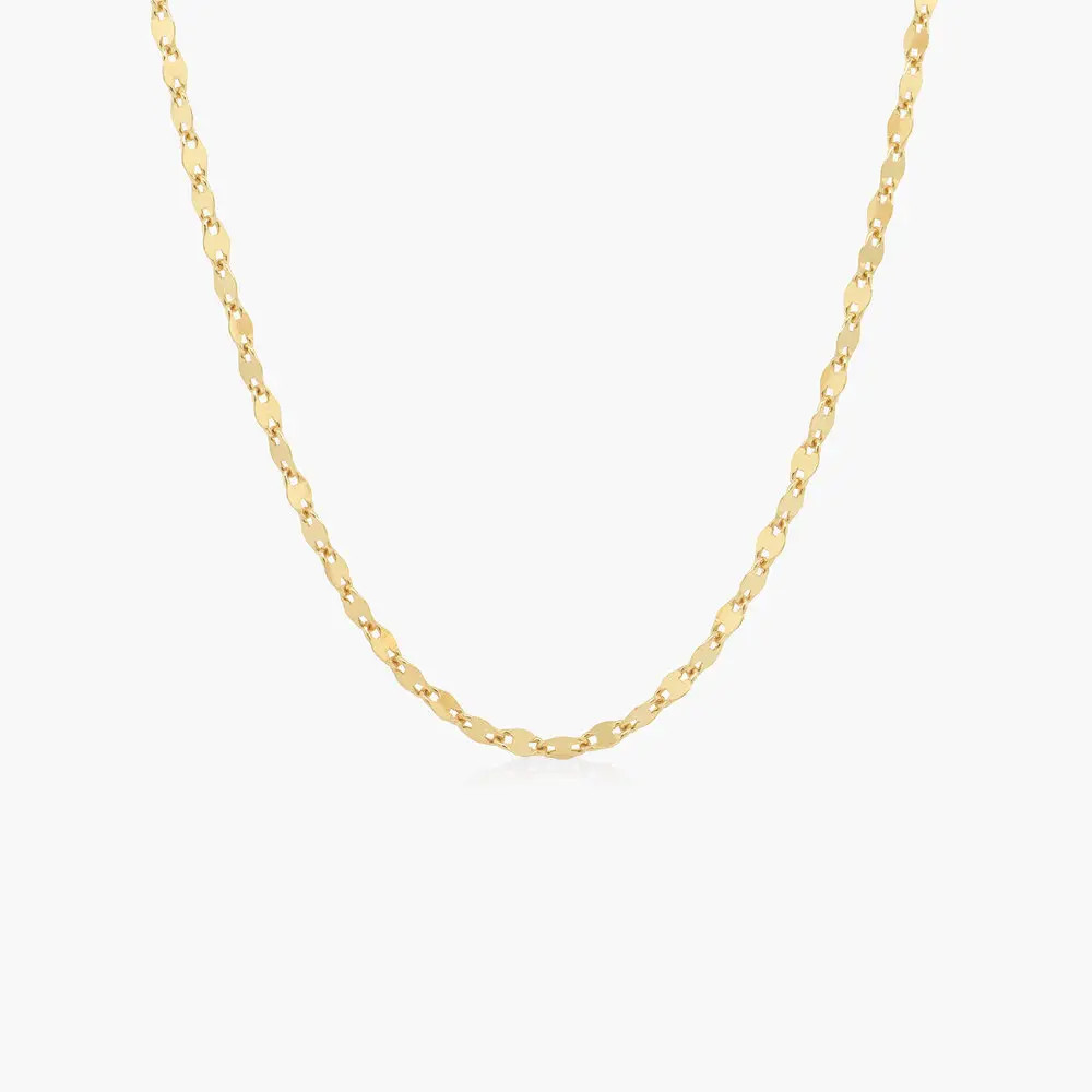 Aria Mirror Chain Necklace - Gold Vermeil | Oak & Luna (US)