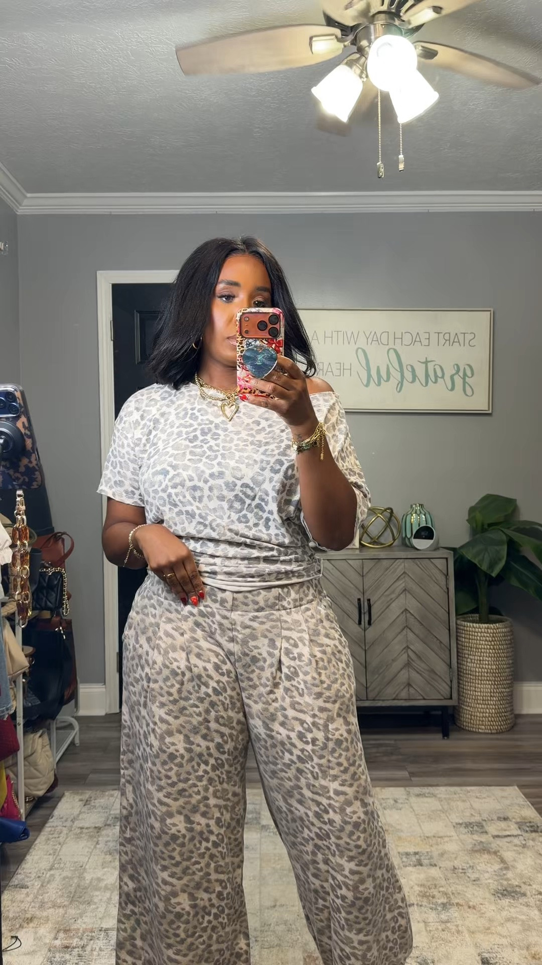 Three effortless sets that make getting dressed so much easier. 🤍💙 From everyday errands to vacation days, these are the throw-on-and-go outfits you’ll keep reaching for.

✨ Soft, comfy, flattering, and easy to mix and match.
✔️ Perfect for travel, brunch, school drop-off, casual Fridays, and weekend plans.
✔️ Affordable finds that look much more expensive.

SIZING REFERENCE: 5’5” | 165 lbs | Size 10
• Blue set: Top M | Bottoms M
• Printed set: M
• Leopard lounge set: M

Everything is linked in my LTK! 🤍

#LTKStyle #FashionOver40 #AffordableFashion #MatchingSet #EverydayStyle

#LTKootd #LTKOver40 #LTKMidsize