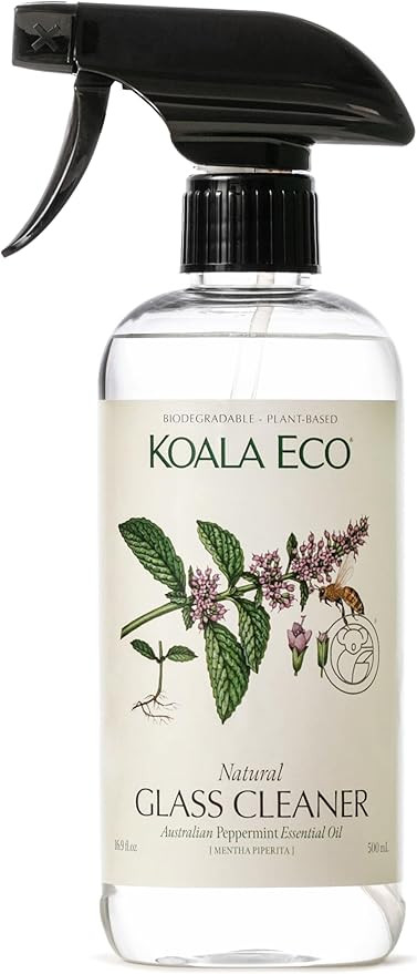 Koala Eco Natural Glass Cleaner - Plant-Based, Eco-Friendly - with Australian Peppermint Essentia... | Amazon (US)