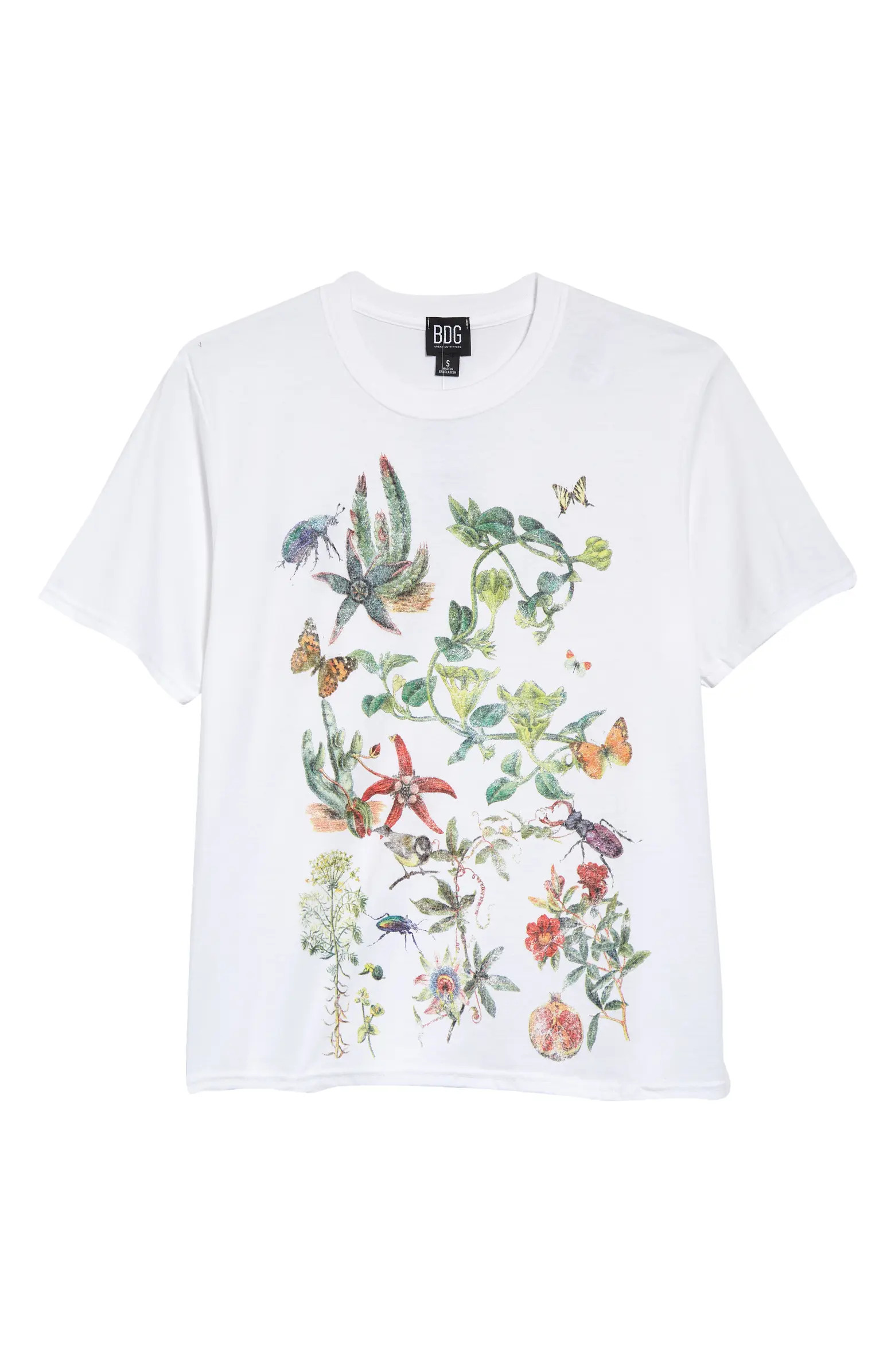 Flora Fauna Boyfriend Graphic Tee | Nordstrom