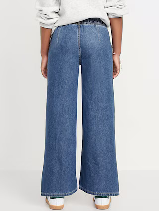 High-Waisted Baggy Wide-Leg Pull-On Jeans for Girls | Old Navy (US)