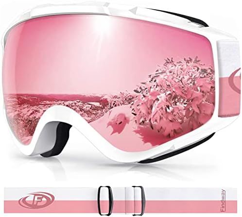 findway Ski Goggles, 100% UV Protection OTG Snow Goggles for Men, Women & Youth | Amazon (US)